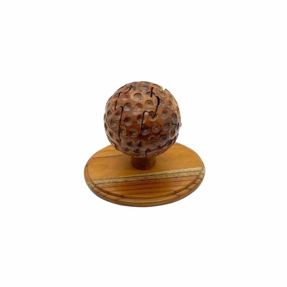 Golf Puzzle Wooden Desktop Novelty Brain Teaser 3D Fun Boredom Buster Den Office